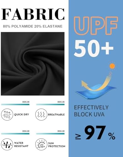 WOWENY Women's Modest Ruched Tankini Top - UPF 50+ Swimwear for Active Summer Days - Stylish & Comfortable Swimsuit Top