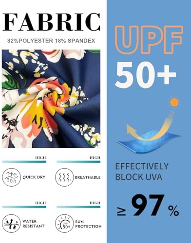 WOWENY Women's Modest Ruched Tankini Top - UPF 50+ Swimwear for Active Summer Days - Stylish & Comfortable Swimsuit Top