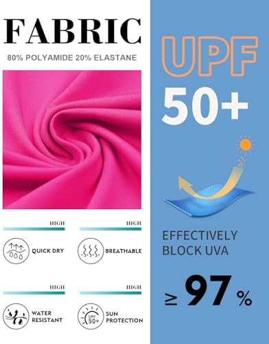 WOWENY Women's Modest Ruched Tankini Top - UPF 50+ Swimwear for Active Summer Days - Stylish & Comfortable Swimsuit Top